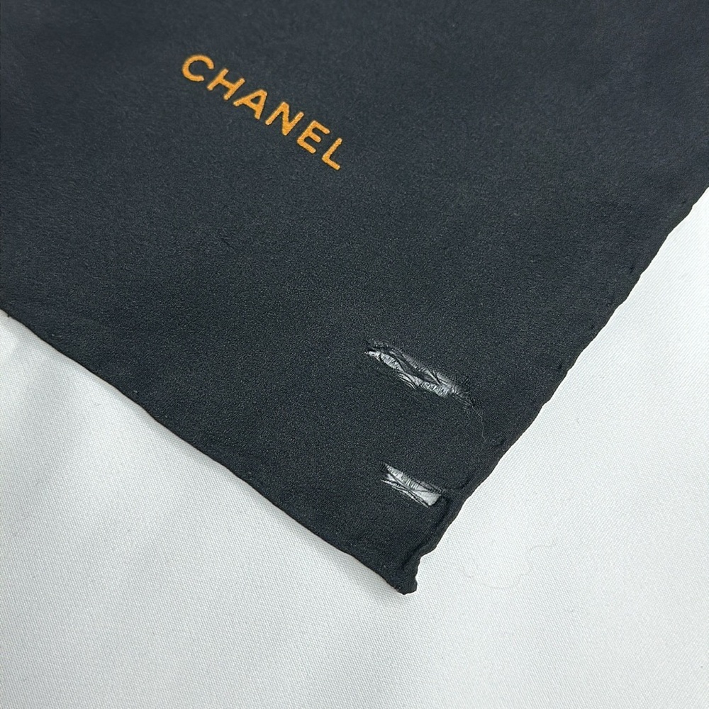 Chanel Authentic Logo Scarf 33x34 with Box - Picture 9 of 13